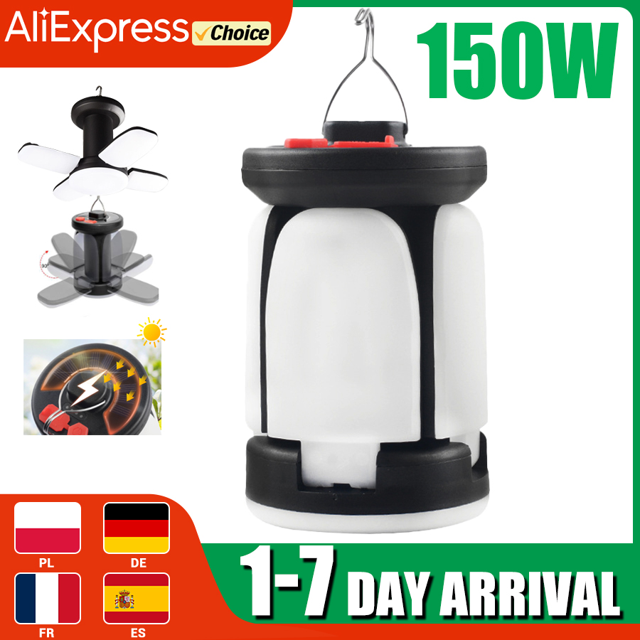 Solar Emergency Charger - Lampu LED luar ruangan, lampu berkemah