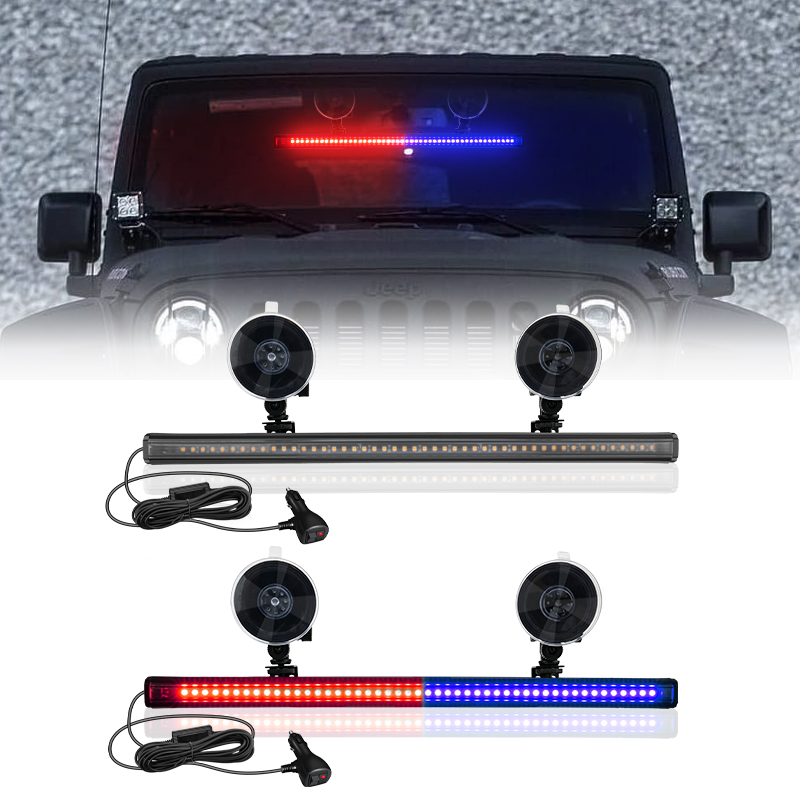 Sos Light Strobe - Lampu strobo LED 48LED mobil depan