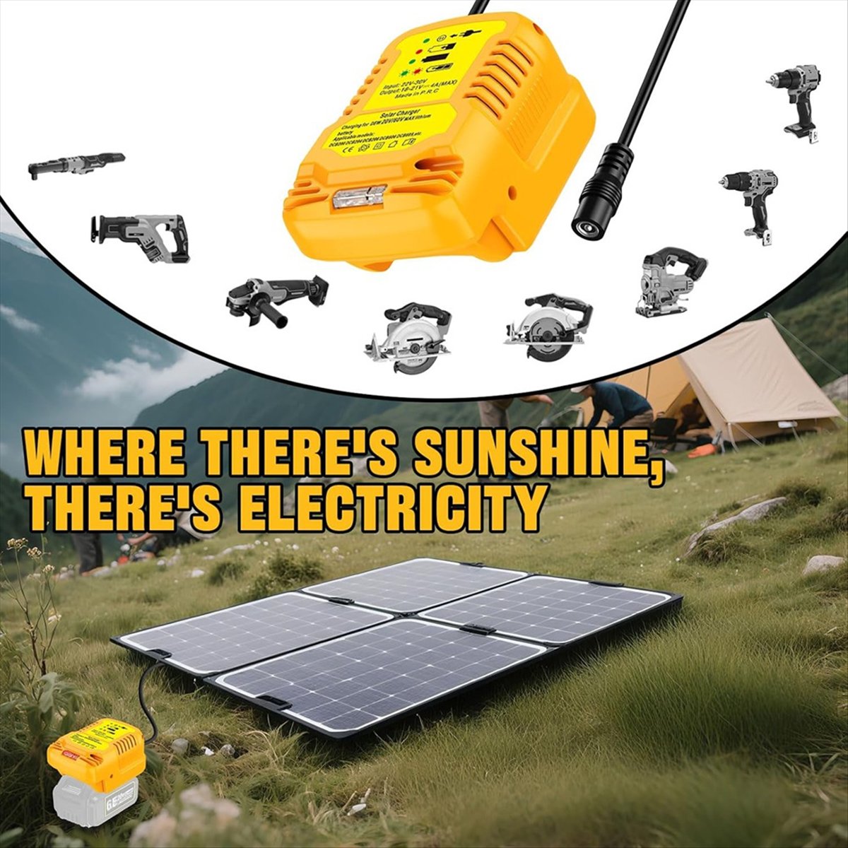 Solar Emergency Charger - Adaptor Pengisi Daya Tenaga Surya untuk
