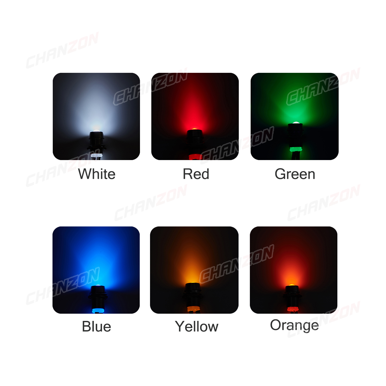 12V LED 8mm indikator putih me - Signal Panel Orange ulasan dan harga
