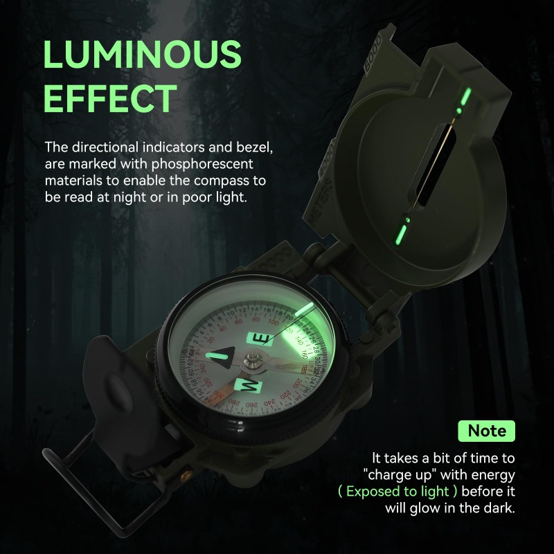 Kompas dengan Kualitas Militer - Compass Lensatic ulasan dan harga