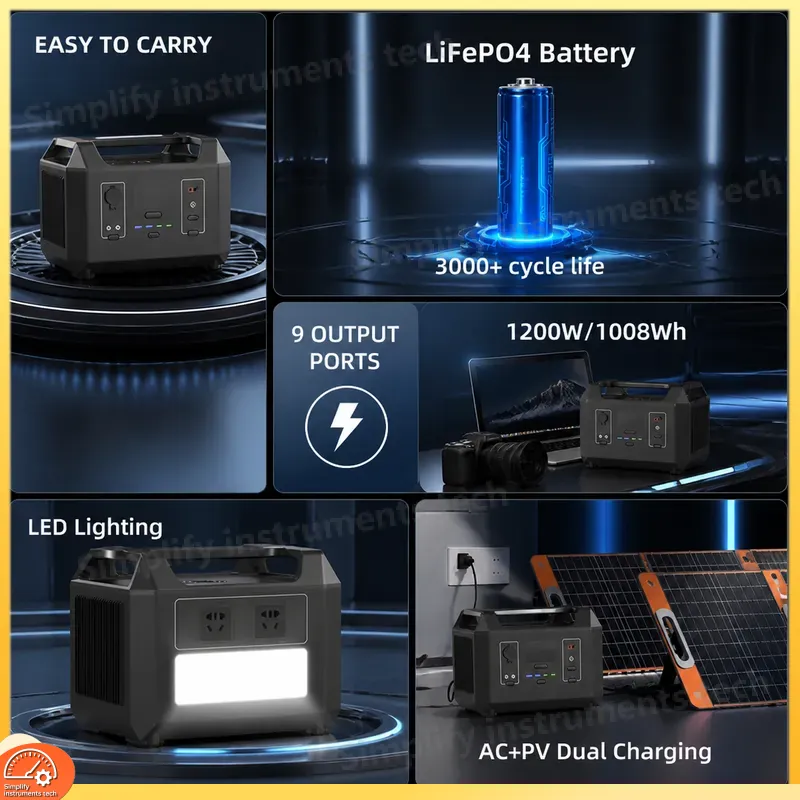Stasiun Daya Portabel 1200W, G - Solar Emergency Charger ulasan dan harga