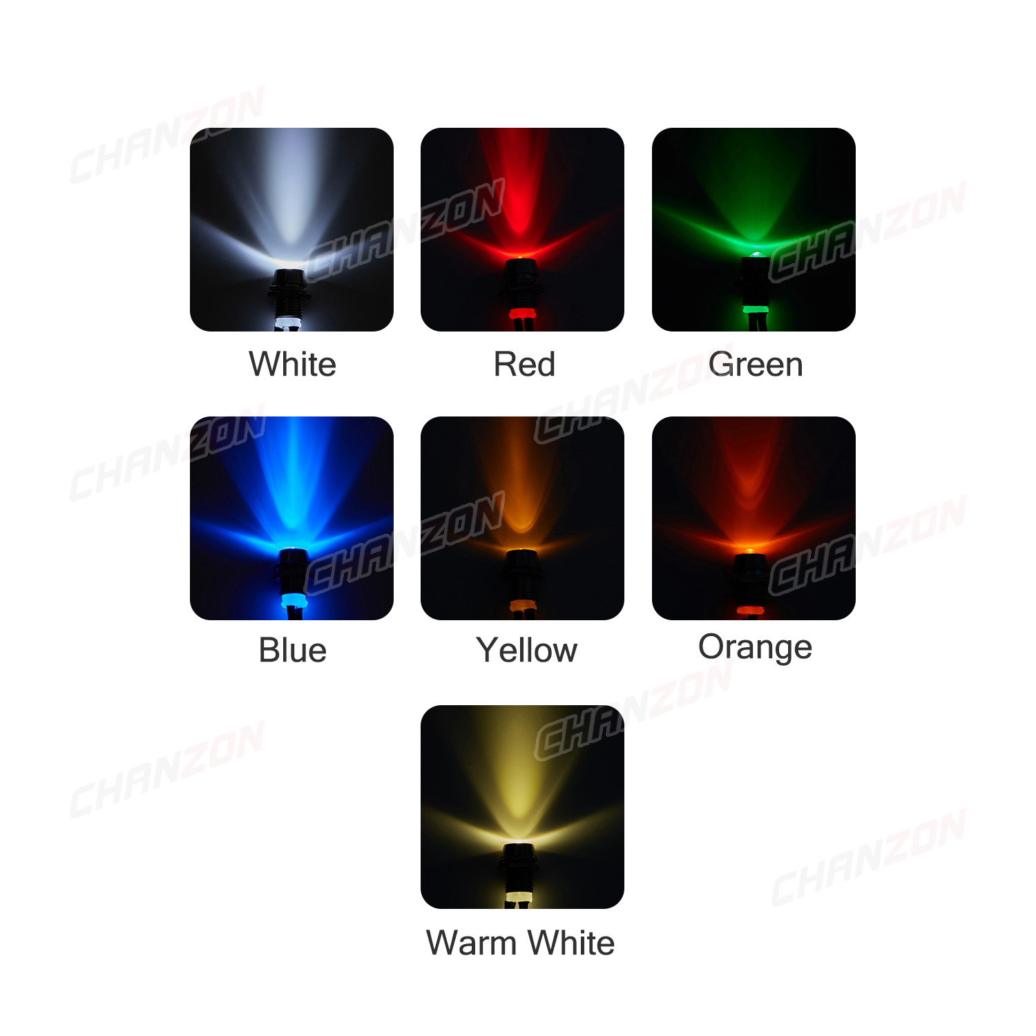5 Buah 12V LED 8Mm Indikator H - Signal Panel Orange ulasan dan harga